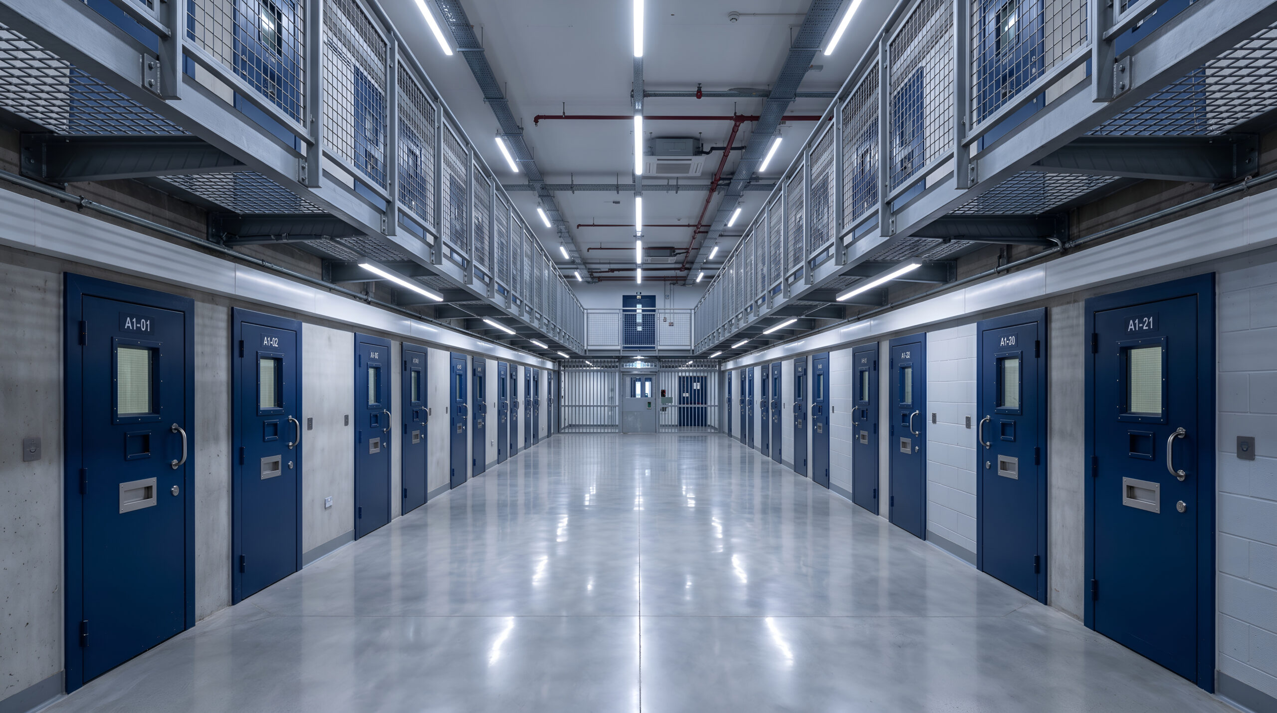 HM Prison facility with laundry room