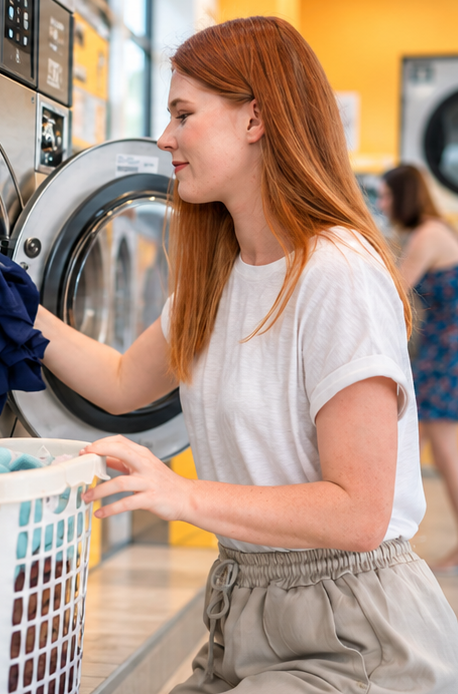 Self service laundry in student acommodation