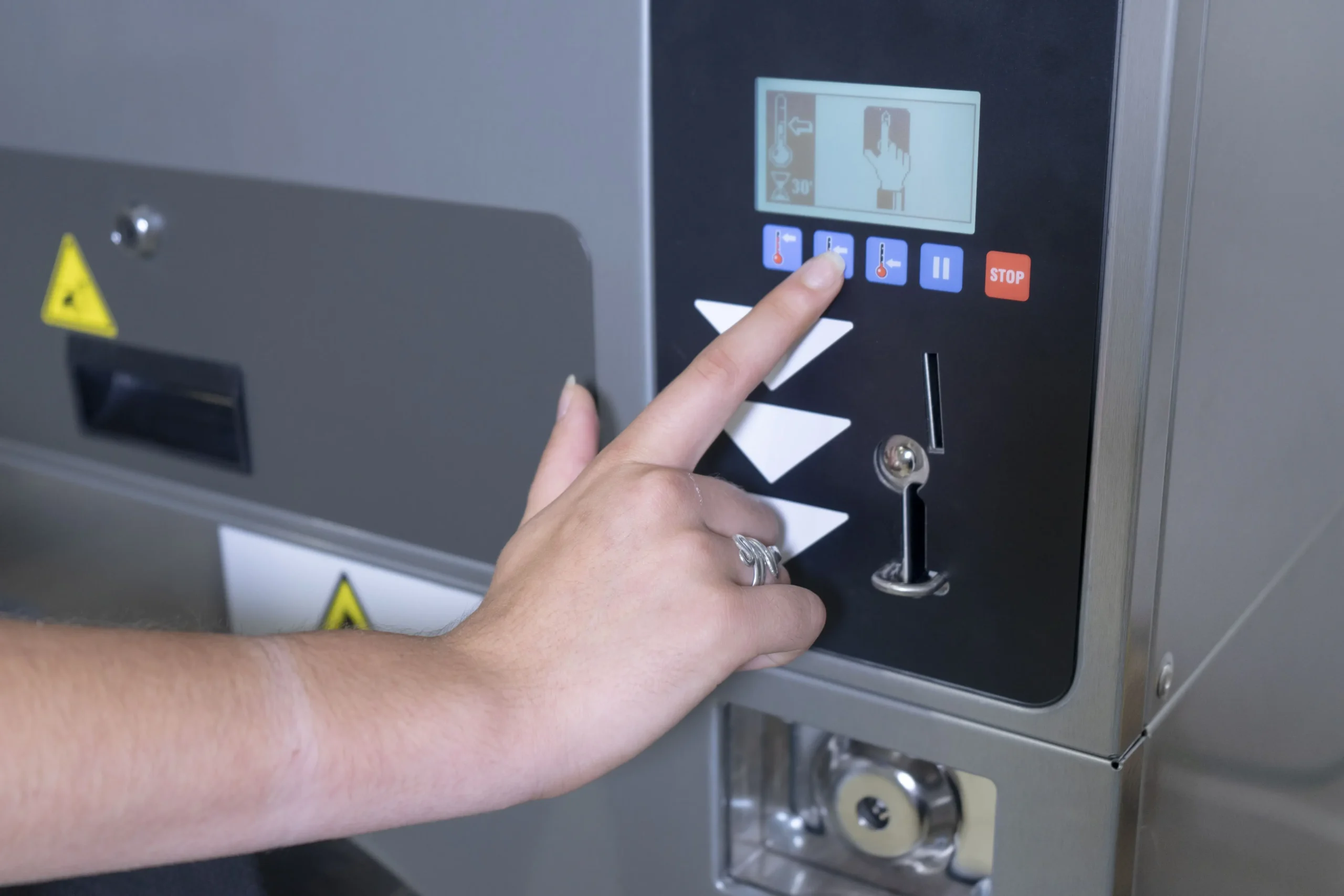 Compatible with coin mechanism, payment center, and remote management.