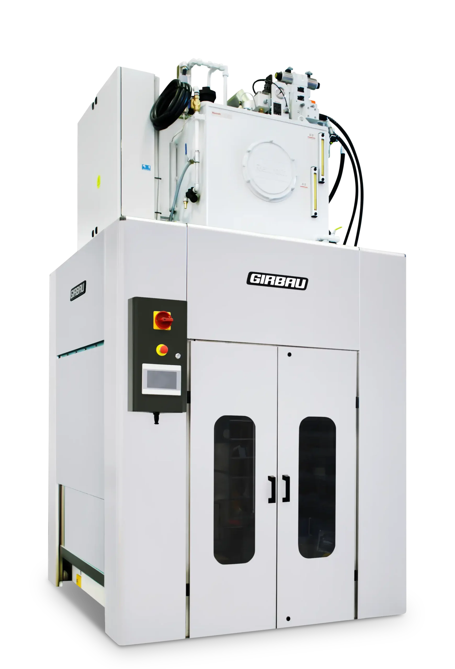 Industrial laundry press SPR50 by Girbau – high-capacity extraction press for tunnel washer systems.