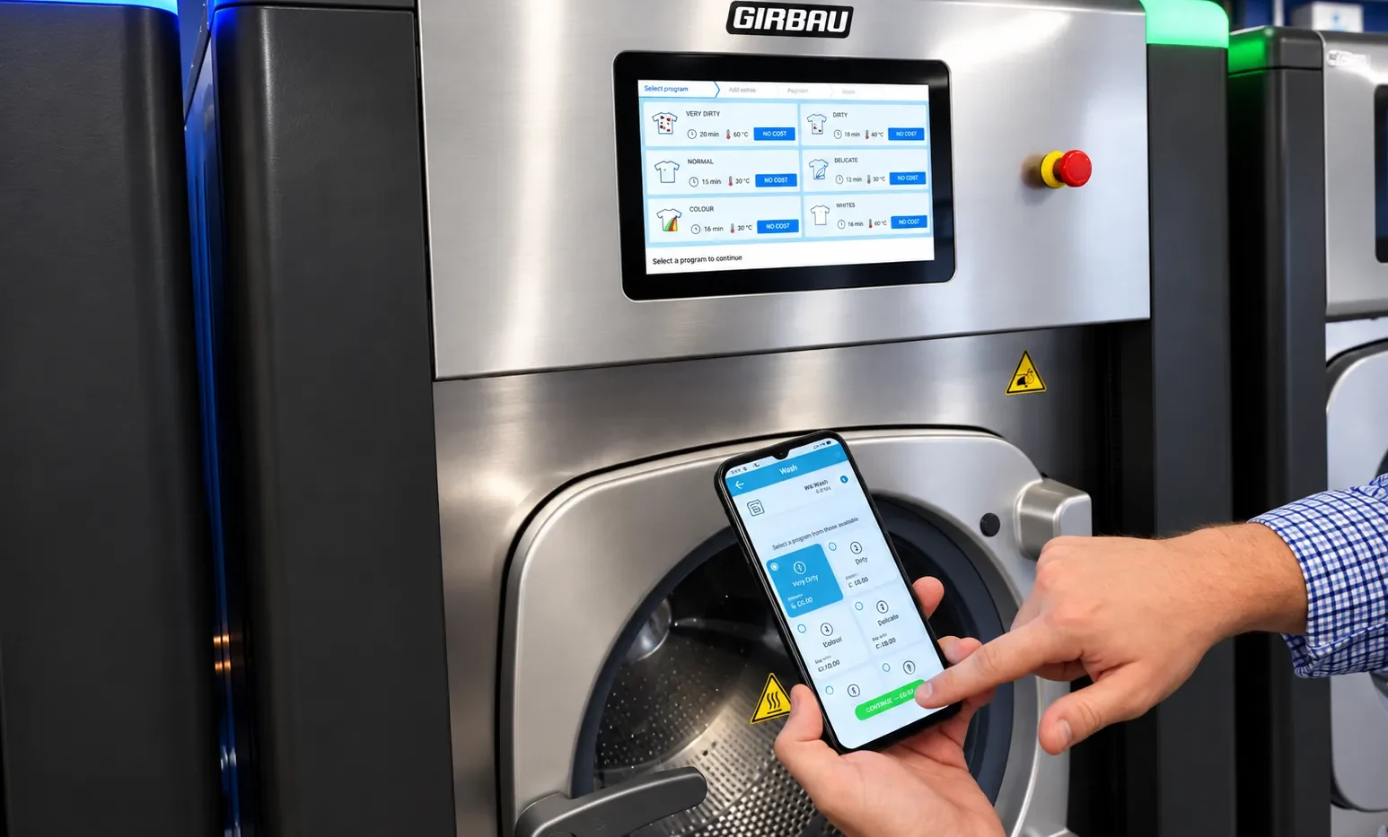 Digital payment app for laundries