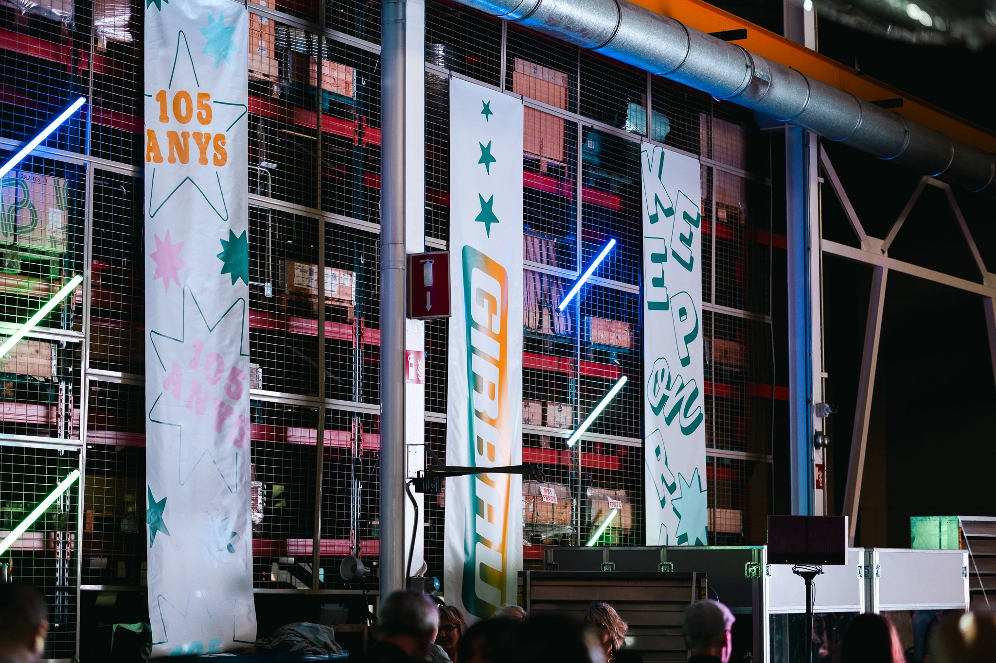 Celebració dintre de la fàbrica Girbau