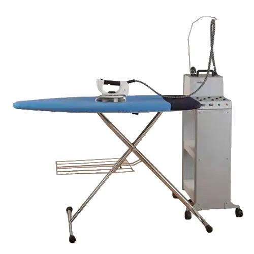 Sistema de planxat a vapor professional Girbau dissenyat per a un acabat precís de les peces i un planxat eficient en bugaderies comercials.