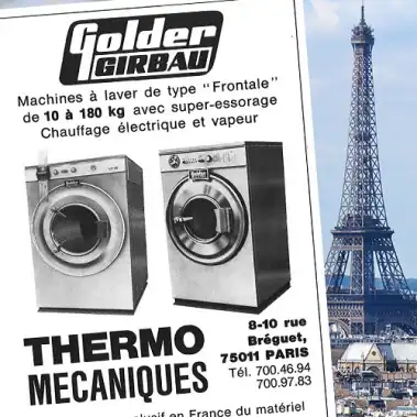 Apertura en Francia de la primera filial de Girbau y fabricación del primer túnel de lavado.