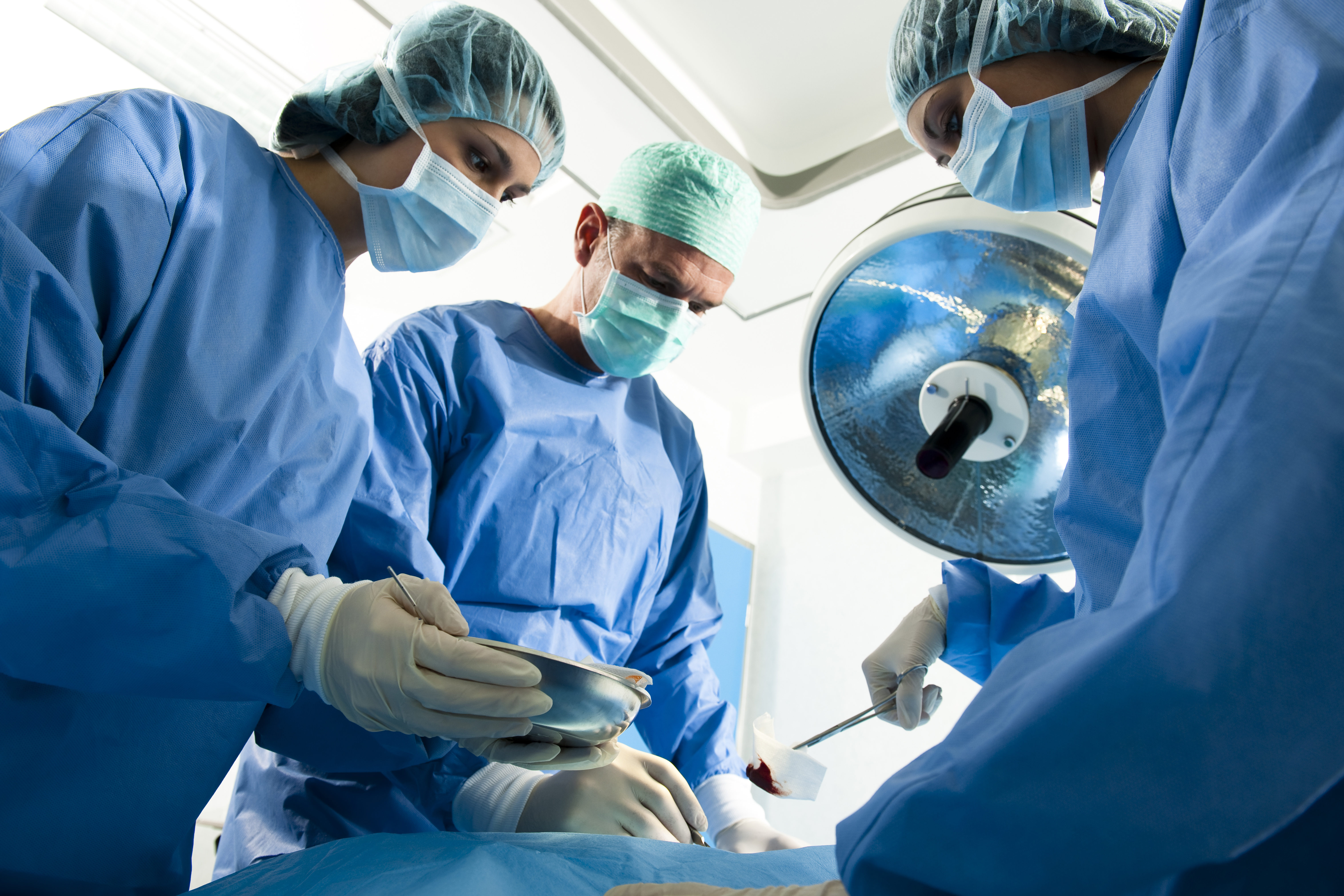 Doctors in operating room