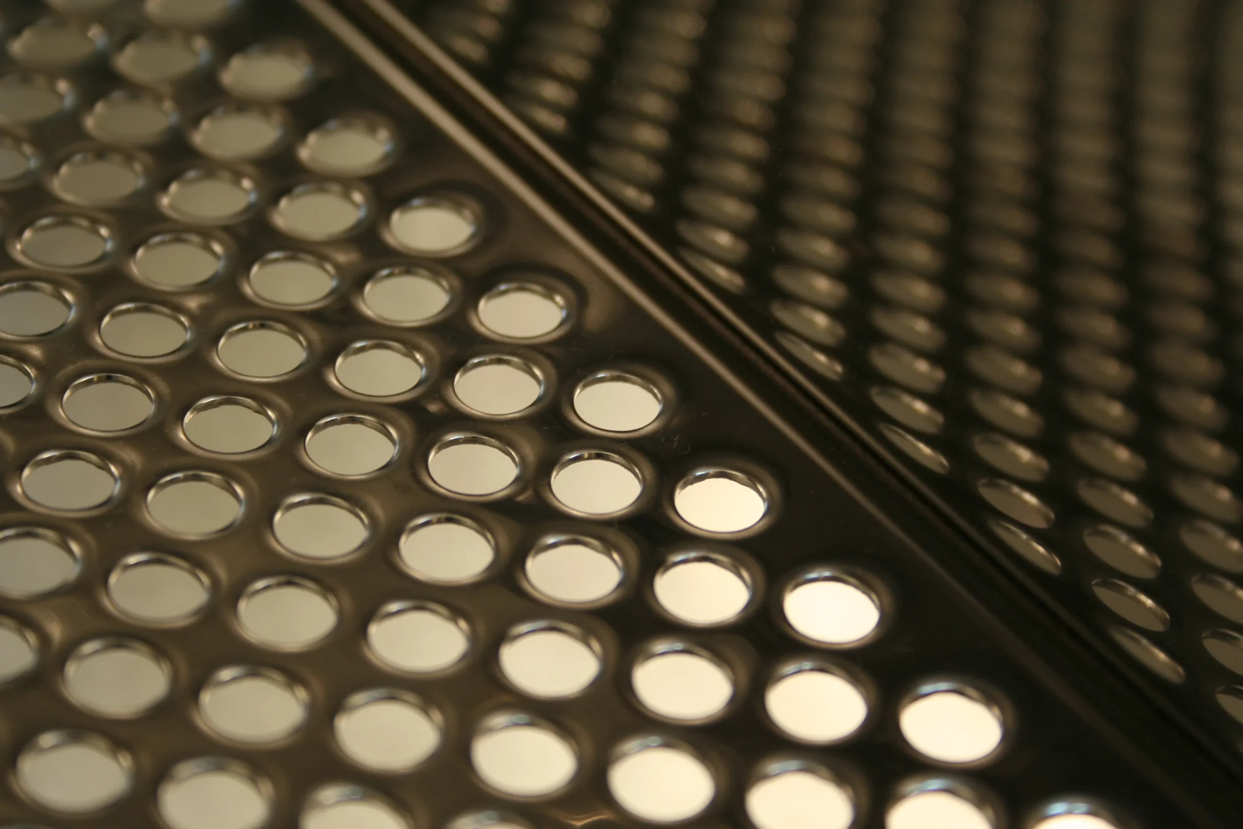 Drum holes are stamped instead of drilled, allowing for a longer lifespan of the linen.