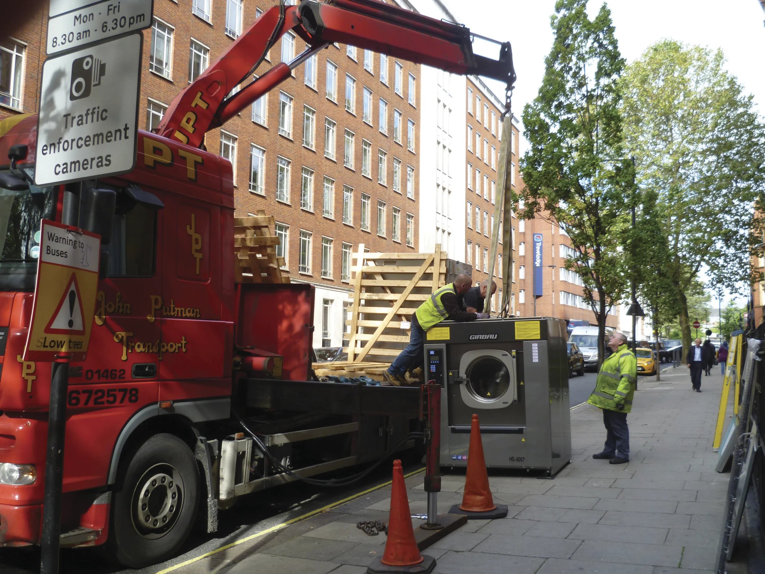 nstallation of a Girbau industrial washer